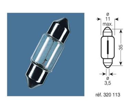 AMPOULE TYPE NAVETTE 12V/5W