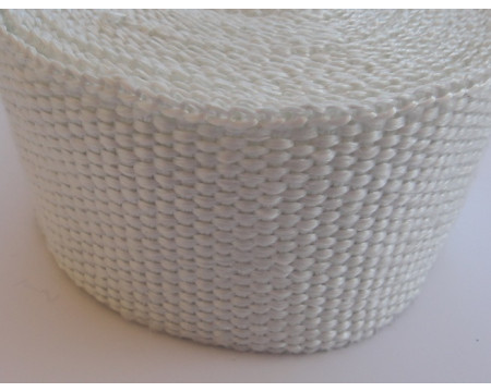 BANDE THERMIQUE ISOLANTE POUR COLLECTEUR D' ECHAPPEMENT BLANCHE15 m