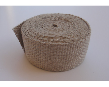 BANDE THERMIQUE ISOLANTE POUR COLLECTEUR D' ECHAPPEMENT ECRU 5 m