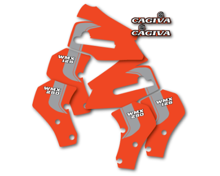 DECOS RESERVOIR PERFOREES ET OUÏES DE RADIATEUR CAGIVA 250 WMX 1983