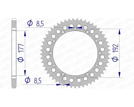 COURONNE ALUMINIUM HUSQVARNA 1976-1988