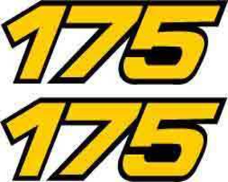 DECOS PLAQUES LATERALES YAMAHA 175 IT 1982/1983