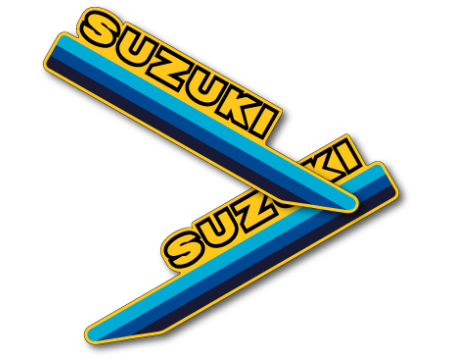 DECOS RESERVOIR NON PERFOREES SUZUKI 125 RM 1981 ( die-cut)