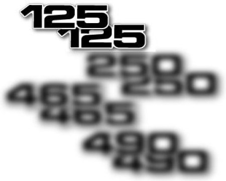 DECO PLAQUES LATERALES YAMAHA 125 YZ 79/85