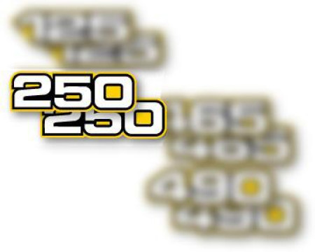 DECO PLAQUES LATERALES YAMAHA 250 YZ 79/85