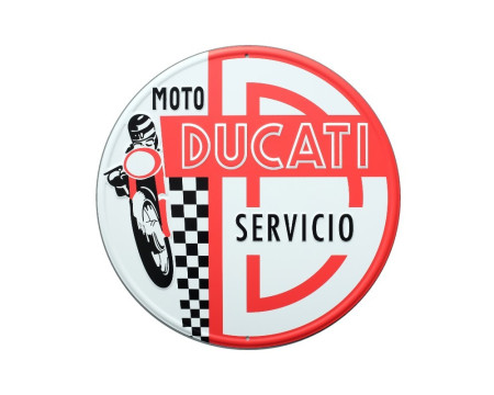 PLAQUE DECORATIVE DUCATI SERVICIO