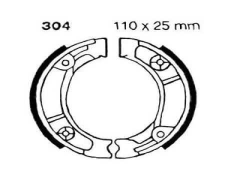 GARNITURE DE FREIN HONDA XL125 76/82
