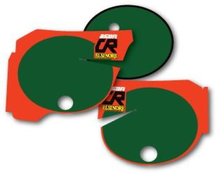 DECOS PLAQUES NUMEROS HONDA 250 CR 1978 1979