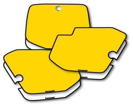 DECOS PLAQUES NUMEROS KAWASAKI 125 250 KX DE 1996 A 2002