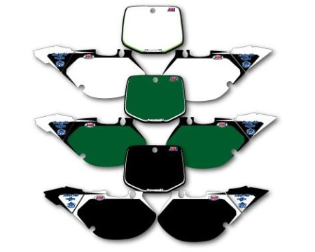 DECOS PLAQUES NUMEROS KAWASAKI 125 250 KX DE 1999 A 2002