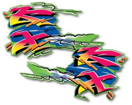 DECOS OUÏES DE RADIATEUR KAWASAKI 125 250 KX 1993