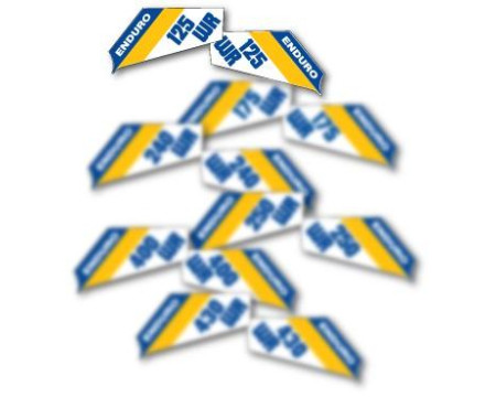 DECOS PLAQUES LATERALES HUSQVARNA 125 WR 1984