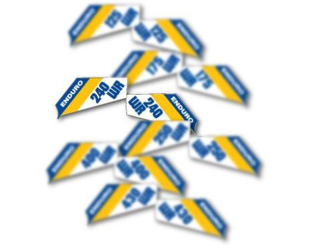 DECOS PLAQUES LATERALES HUSQVARNA 240 WR 1984