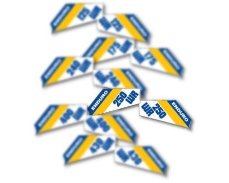 DECOS PLAQUES LATERALES HUSQVARNA 250 WR 1984