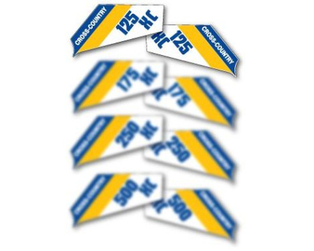 DECOS PLAQUES LATERALES HUSQVARNA 125 XC 1984