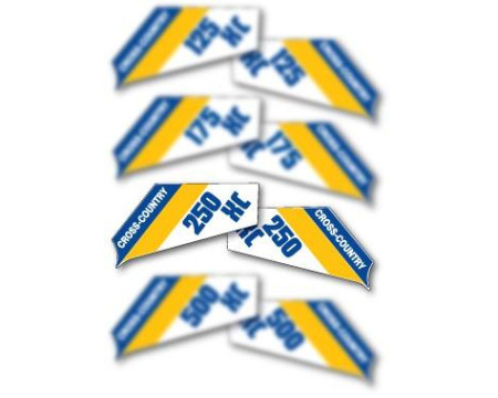 DECOS PLAQUES LATERALES HUSQVARNA 250 XC 1984