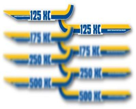 DECOS PLAQUES LATERALES HUSQVARNA 125 XC 1983