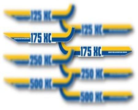 DECOS PLAQUES LATERALES HUSQVARNA 175 XC 1983