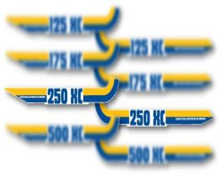 DECOS PLAQUES LATERALES HUSQVARNA 250 XC 1983
