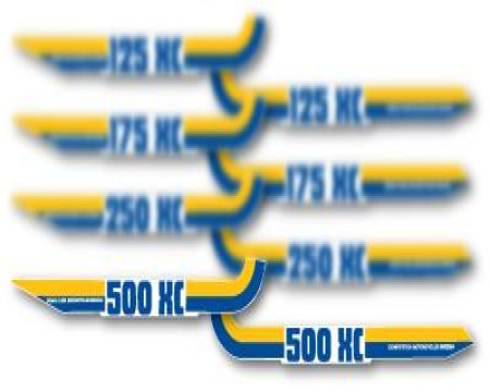 DECOS PLAQUES LATERALES HUSQVARNA 500 XC 1983