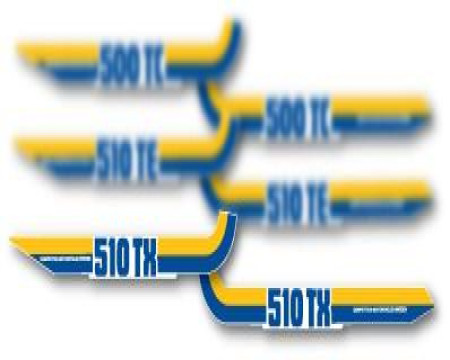 DECOS PLAQUES LATERALES HUSQVARNA 510 TX 1983