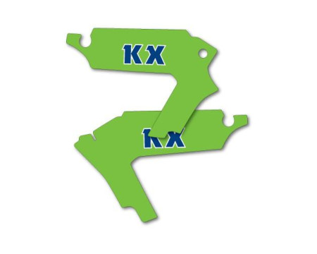 DECOS PLAQUES LATERALES KAWASAKI 500 KX 1983
