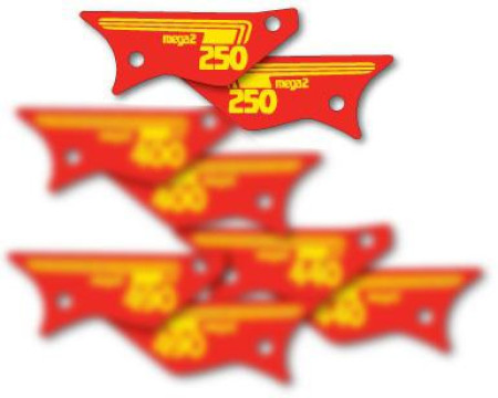 DECOS PLAQUES LATERALES MAICO 250 MC 1981