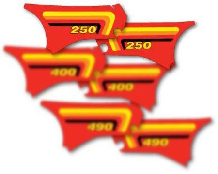 DECOS PLAQUES LATERALES MAICO 250 MC 1982