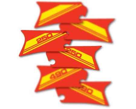 DECOS PLAQUES LATERALES MAICO 250 MC GS 1983