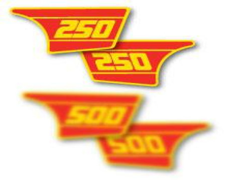 DECOS PLAQUES LATERALES MAICO 250 SC GME 1984