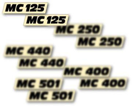 DECOS PLAQUES LATERALES MAICO 125 SC GME 1984