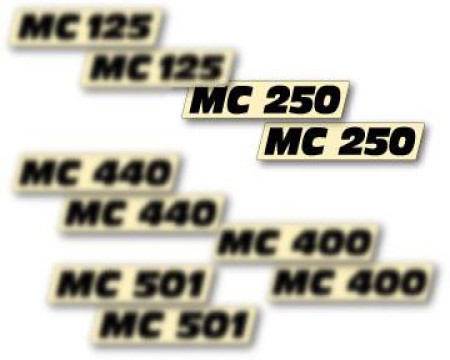 DECOS PLAQUES LATERALES MAICO 250 SC GME 1984