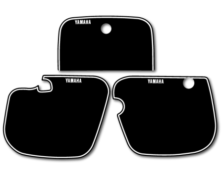 DECO PLAQUES NUMEROS YAMAHA 125 CC 1983