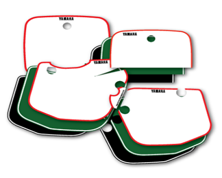 DECO PLAQUES NUMEROS YAMAHA YZ 250  1984-1985