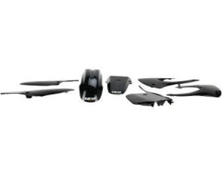 KIT PLASTIQUES UFO KAWASAKI KX85 2001/2012 BLACK RESTYLED