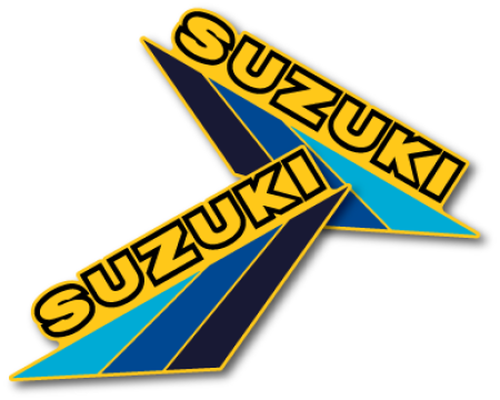 DECOS RESERVOIR NON PERFOREES SUZUKI 250 RM 1983 ( die-cut)