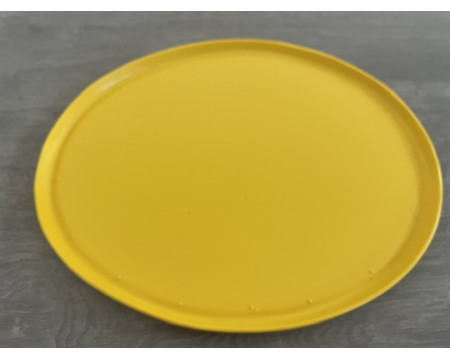 PLAQUE NUMERO OVALE JAUNE