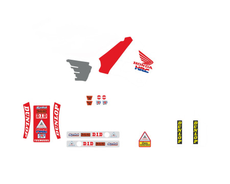 KIT DECO TECNOSEL TEAM HONDA 1991 USA CR250 (1990/1991)