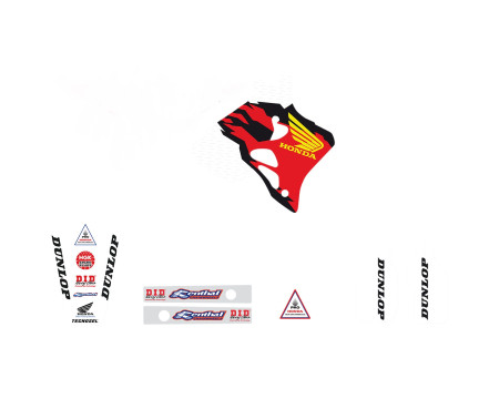 KIT DECO TECNOSEL TEAM HONDA 1995 USA CR250 (1995-1996)