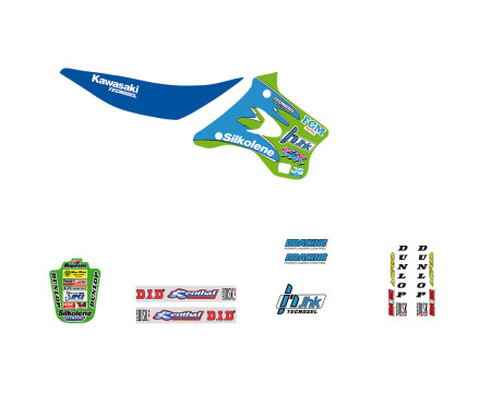KIT DECO ET HOUSSE DE SELLE TECNOSEL KAWASAKI 1996 KX125/250 (1994-1998)