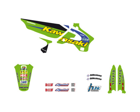 KIT DECO ET HOUSSE DE SELLE TECNOSEL KAWASAKI 1998 KX125/250 (1994-1998)