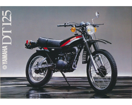 KIT DECO YAMAHA DTMX 1980 GRIS ET ROUGE