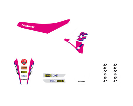 KIT DECO ET HOUSSE DE SELLE TECNOSEL YAMAHA D'ORIGINE 1992 YZ125/250 (1991-1992)