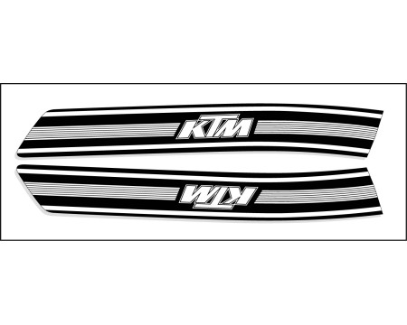 DECO RESERVOIR KTM 74/76 NOIR ET BLANC