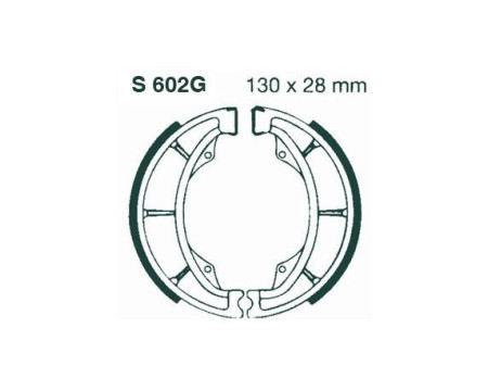 GARNITURES DE FREIN SUZUKI PE 175 1978/1979 AV+AR ET PE 175 1980/1981 AV,