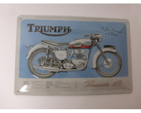 PLAQUE DECORATIVE TRIUMPH BONNEVILLE