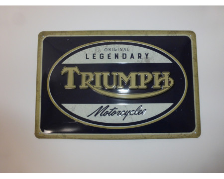 PLAQUE DECORATIVE TRIUMPH MOTORCYCLE