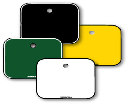 DECO PLAQUE NUMERO HONDA S'ADAPTANT A TOUT TYPES DE FORMAT
