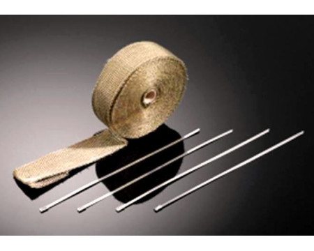 BANDE THERMIQUE ISOLANTE POUR COLLECTEUR D' ECHAPPEMENT, TITANIUM 15 m