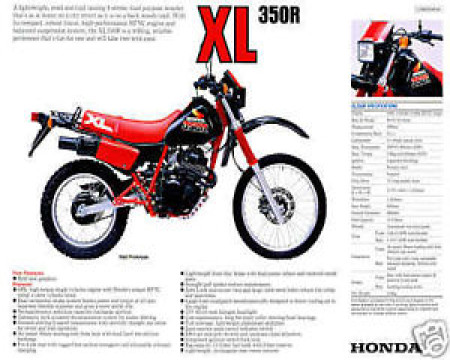 HOUSSE DE SELLE POUR HONDA XL350R  85
